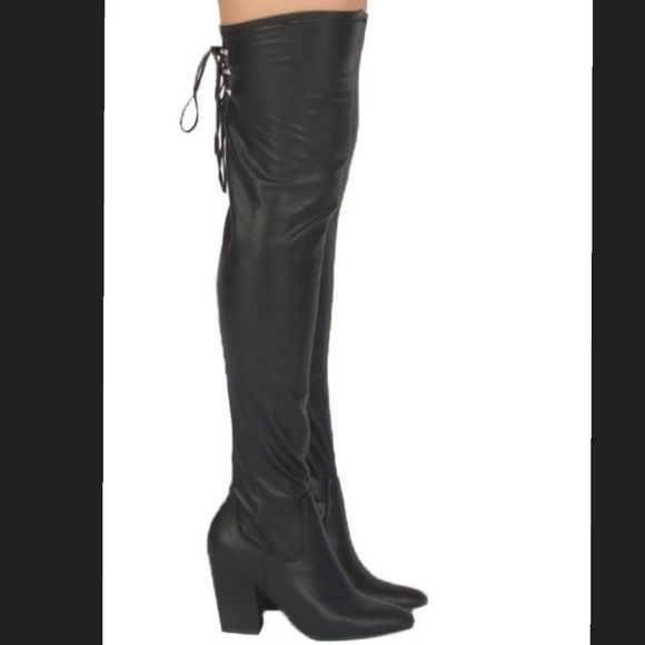 💗 Last 7.5💗Black Stretch Over The Knee - Picture 5 of 6